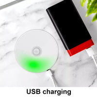 Led Motion Sensor Light USB Rechargeable PIR Wall Cabinet Stair Night Light Lamp