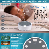 Intelligent Speaker White Noise Sleep Music Sound Adjustment Mood Sleeping Aid with Ambient Lighting