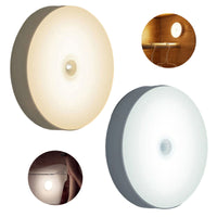 Led Motion Sensor Light USB Rechargeable PIR Wall Cabinet Stair Night Light Lamp