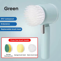 5-In-1 Electric Spin Scrubber Brush for Bathroom Tile Bathtub Sink, Power Scrubber with 5 Replaceable Brush Heads