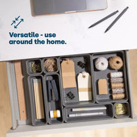8Pcs/Set Drawer Draw Organisers Insert Storage Solution Tidy Socks Divider Box
