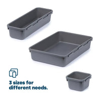 8Pcs/Set Drawer Draw Organisers Insert Storage Solution Tidy Socks Divider Box