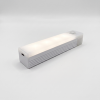Slim LED Motion Sensor Night Light Bar - Rechargeable, White